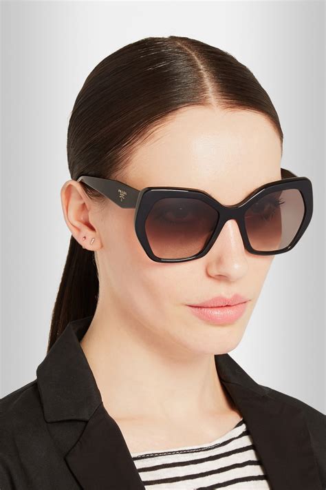 prada sunglasses black swirl|prada 51 mm square sunglasses.